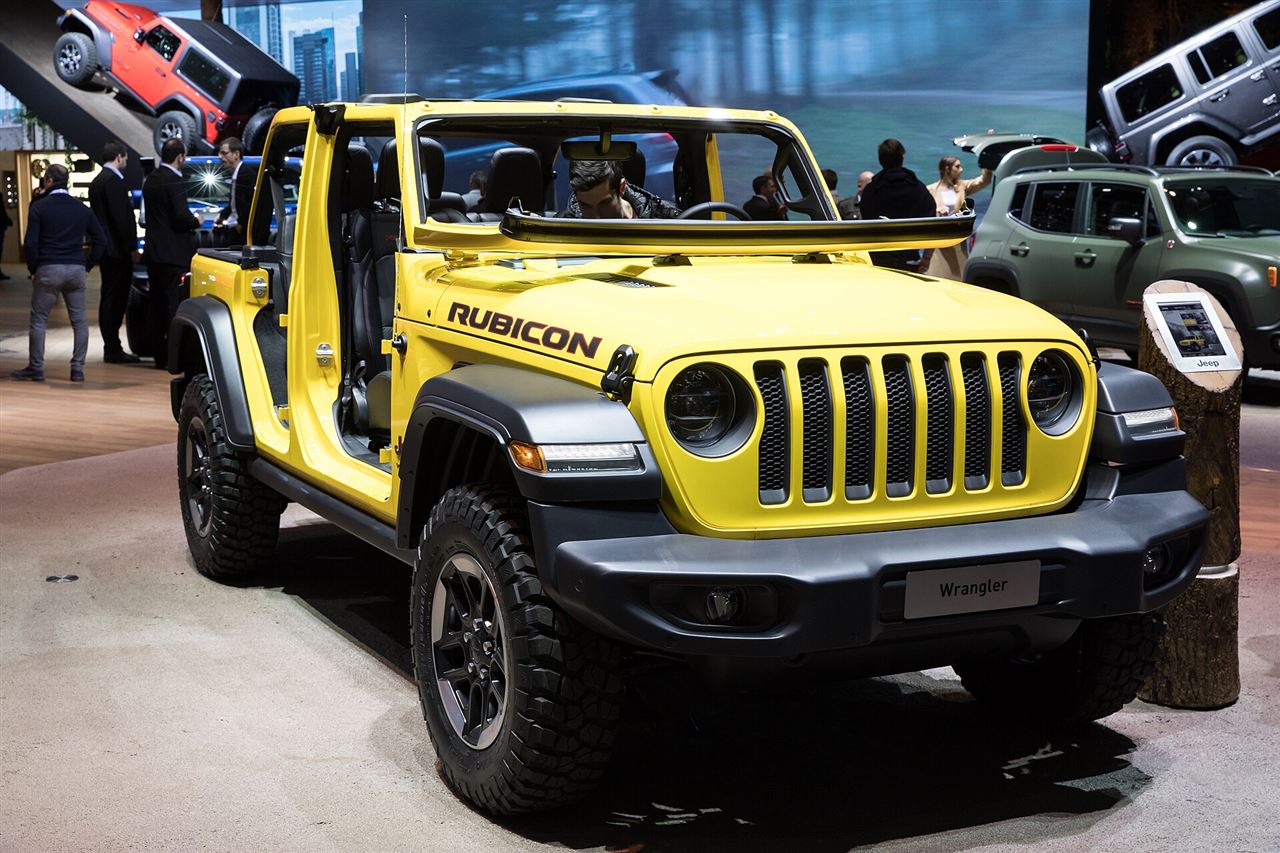 Jeep WRANGLER RUBICON 4x4 2.0 TURBO 272 CH — photo 2 : Jeep Wrangler Rubicon, GIMS 2018, Le Grand-Saconnex (1X7A1811)